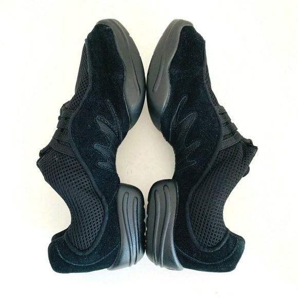 NEW Balera Unisex Suede Mesh Split Toe Dance Shoes - Picture 6 of 12